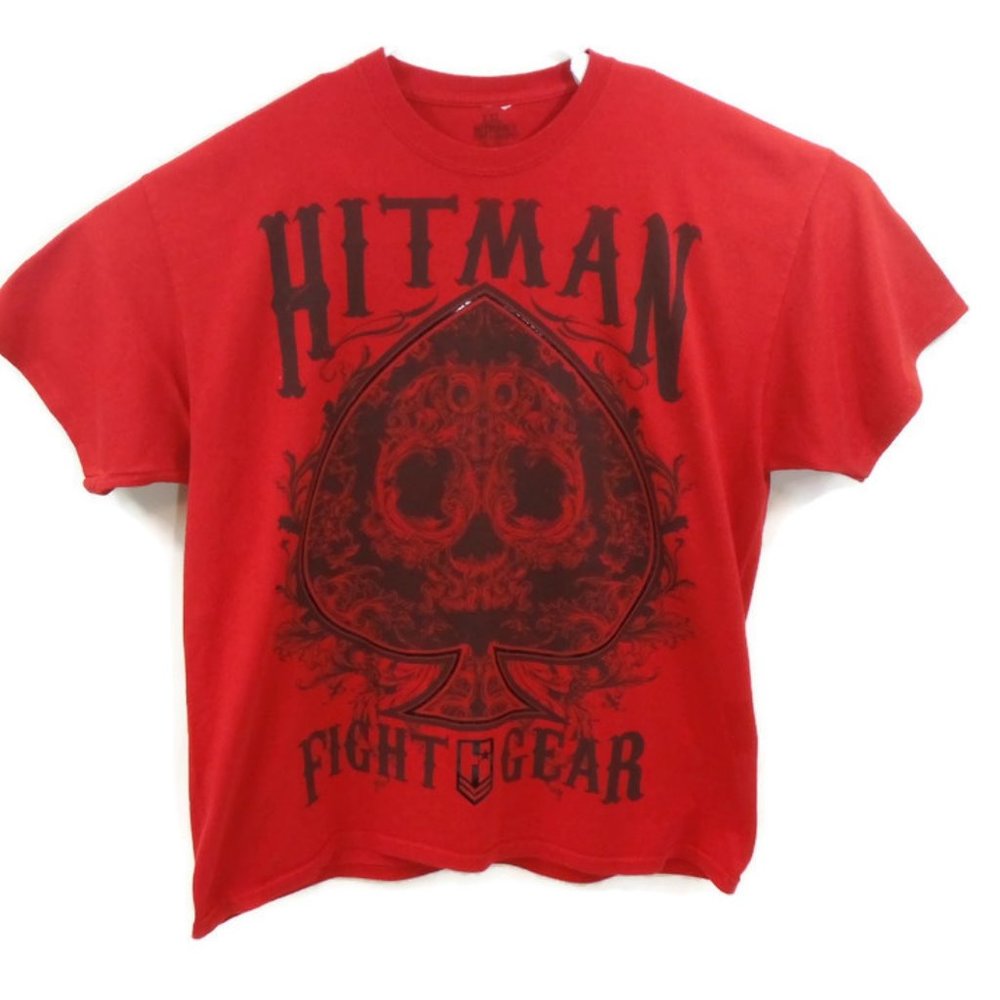 Mens Hitman Fight Gear Red Graphic T-Shirt - Xxl View 4